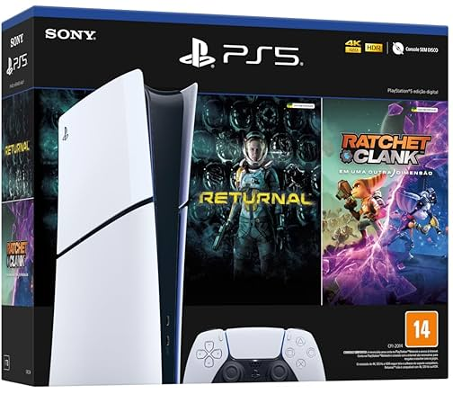 Playstation 5 Slim – Versão Mídia Digital + 2 Games