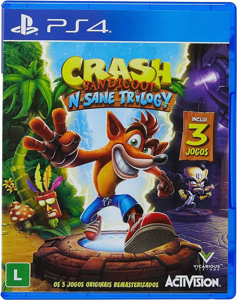 Crash Bandicoot N Sane Trilogy PS4 (seminovo)