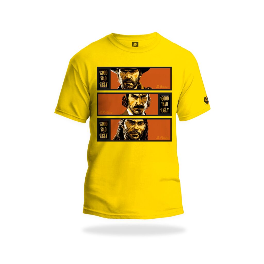 Camiseta Red Dead Redemption + O Bom, o Mau e o Feio