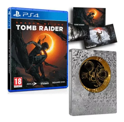 Shadow Of The Tomb Raider Steel Book PS4 (seminovo)