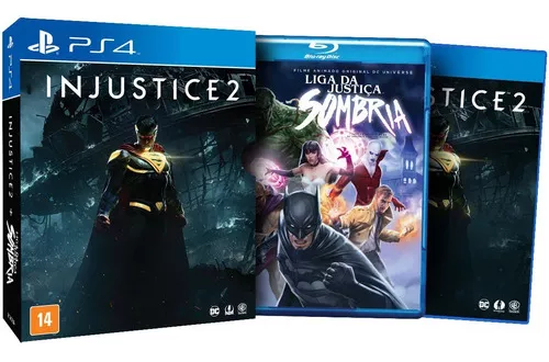 Injustice 2 + DVD Liga da Justiça PS4 (seminovo)