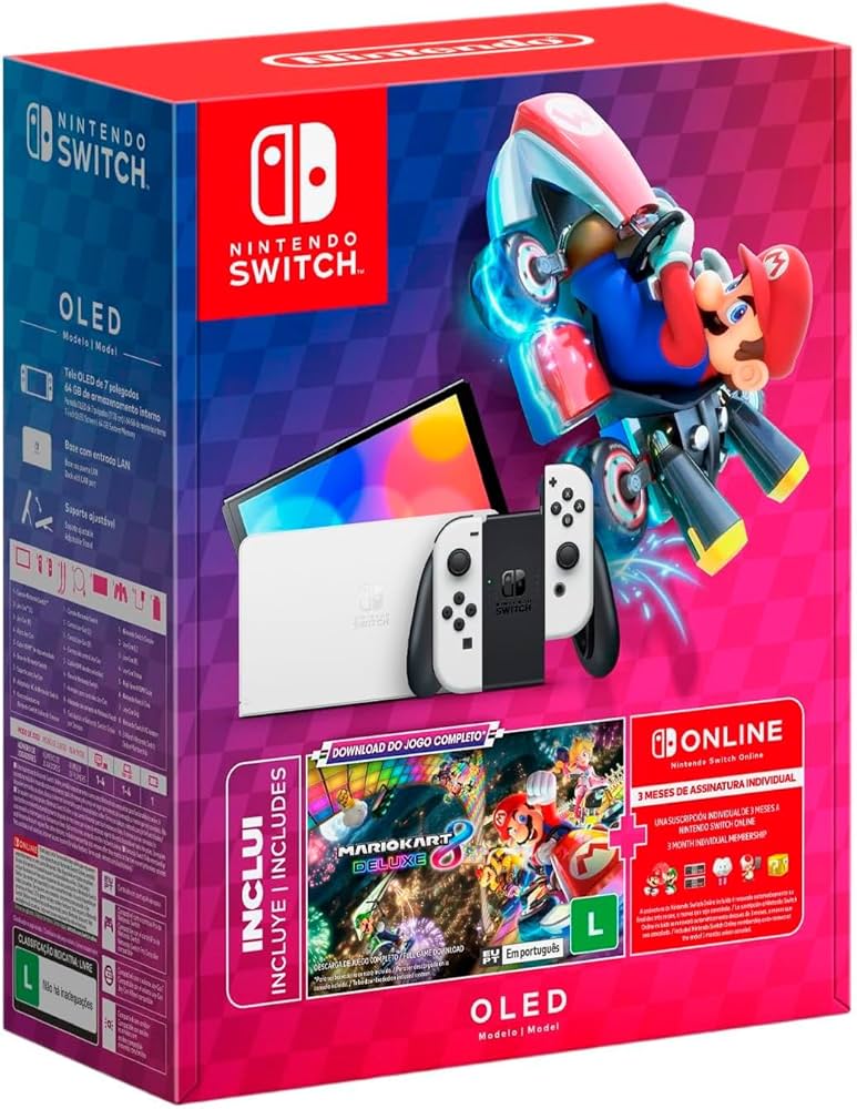 Nintendo Switch OLED + Mario Kart 8 Deluxe