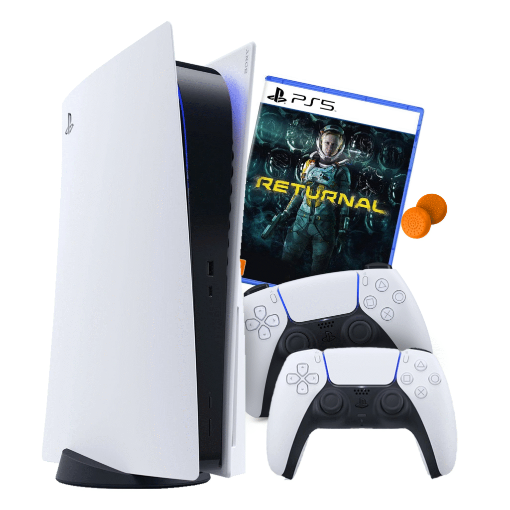Playstation 5 Fat + Controle Extra + Returnal + Base Carregadora + Capa de analógico (seminovo)