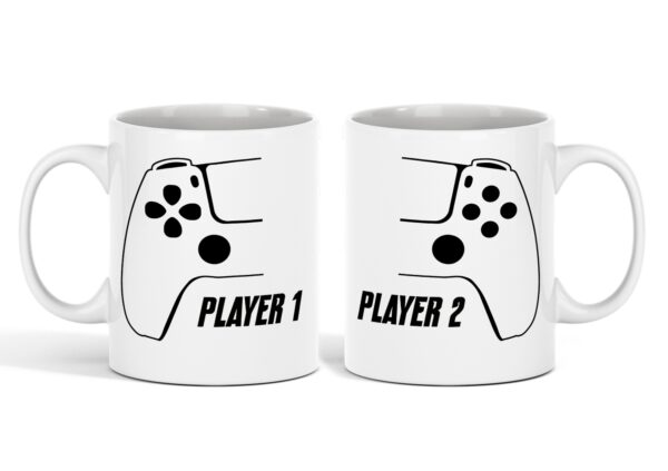 Kit Caneca Temática Player 1 & Player 2
