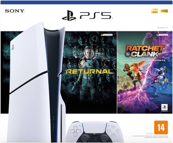 Playstation 5 Slim - Versão Mídia Física + 2 Games