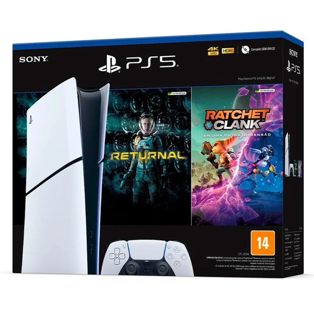Playstation 5 Slim Digital + Unidade de Disco