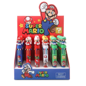 Caneta Mario Bros Luigi 10 Cores